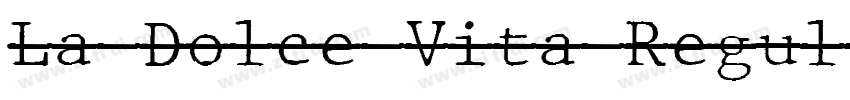 La Dolce Vita Regul字体转换